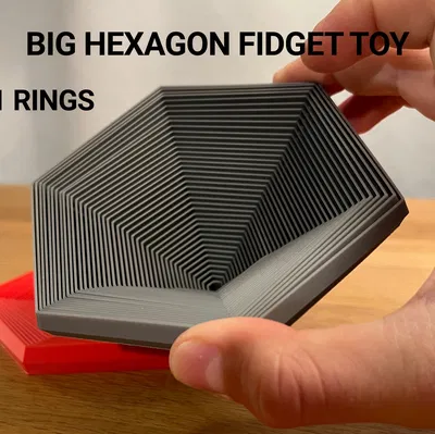 Đồ chơi Fidget Hình Lục Giác Cỡ Lớn (Big Hexagon Fidget Toy)