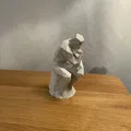 Mô hình tượng Low Poly Thinker - Thumbnail 2
