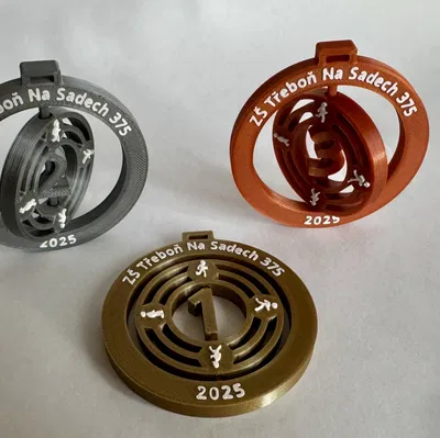 Huy chương (Medal) có tâm xoay