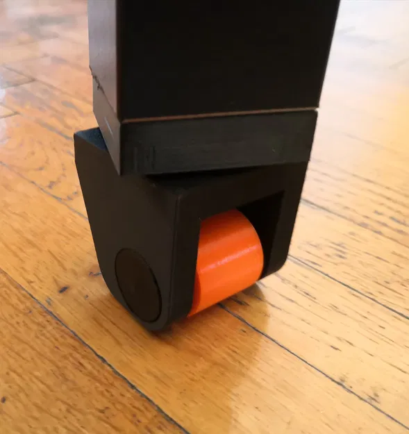 Bánh xe nội thất 360 độ - Tương thích chân bàn IKEA Lack - Image 1