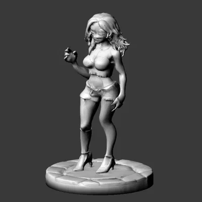 NPC Nữ Zombie cho Tabletop TTRPG (No Support) sẵn sàng in FDM