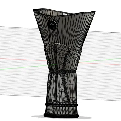 Mô hình 3D cúp vô địch Euroleague với logo Fenerbahçe cực đẹp