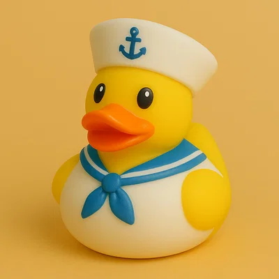 Mô hình chú vịt thủy thủ Sailor Duck dễ thương in 3D