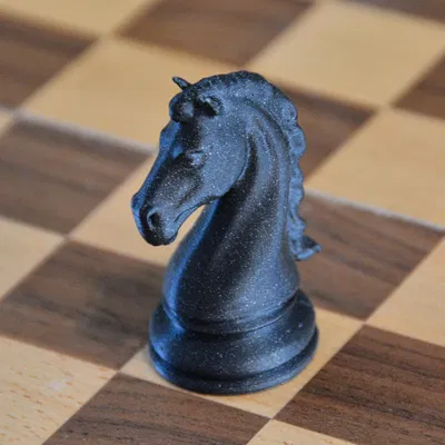 Mô hình quân mã (Knight) trong cờ vua cho in 3D chi tiết cao