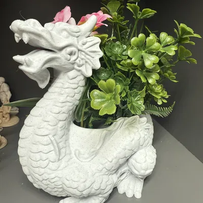 Mô hình in 3D Chậu cây hình rồng trang trí phong cách độc đáo