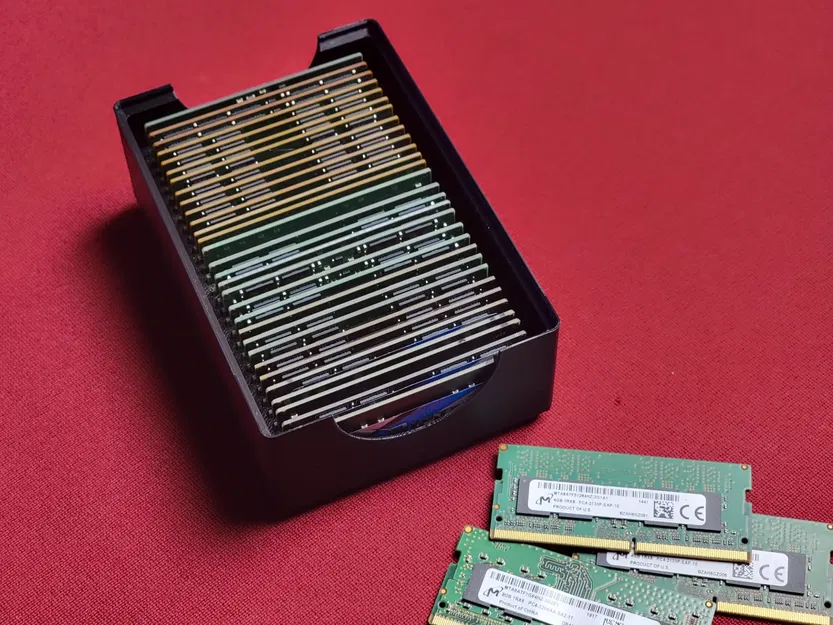 Khay đựng RAM laptop SO-DIMM hệ Gridfinity 30 ngăn gọn gàng - Image 1