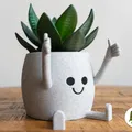 Chậu Cây Happy Sitting Pot Thumbs Up - Thumbnail 1