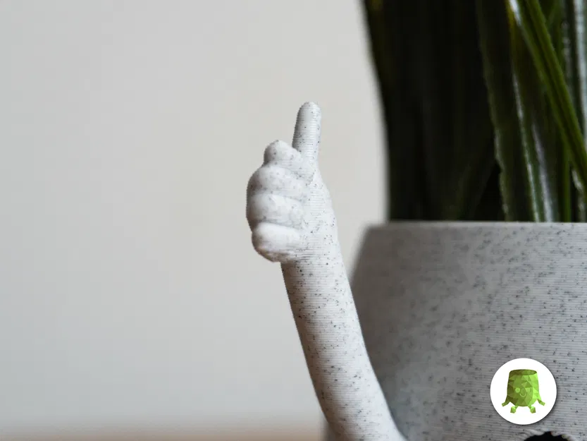 Chậu Cây Happy Sitting Pot Thumbs Up - Image 2