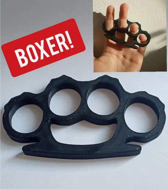 Mô hình nắm đấm tay (Metal Boxer) in 3D trang trí độc đáo - Image 1