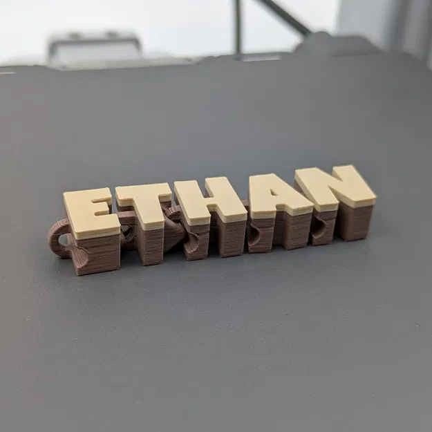 Móc Khóa Tên Khớp Nối (Articulated Name Keychain) - Image 4