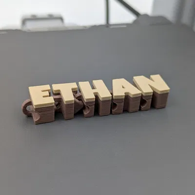 Móc Khóa Tên Khớp Nối (Articulated Name Keychain)