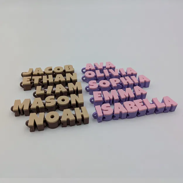 Móc Khóa Tên Khớp Nối (Articulated Name Keychain) - Image 5