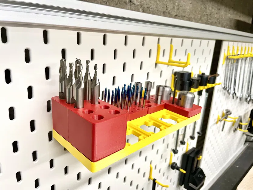 Đế Gridfinity gắn bảng IKEA Skadis - Image 1