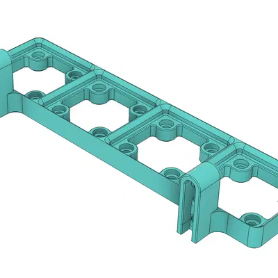 Đế Gridfinity gắn bảng IKEA Skadis