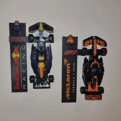 Giá treo tường 3D cho mô hình Lego F1 Red Bull Speed Champions