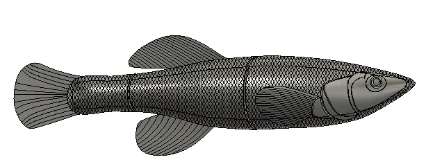 Mồi Swimbait Cá Killifish Sọc (Banded Killifish) - Fishing Lure - Image 1