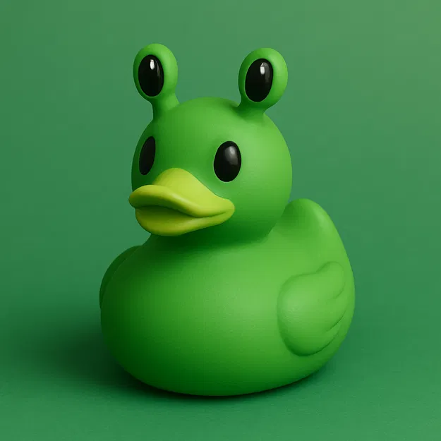 Mô hình 3D chú vịt ngoài hành tinh Alien Duck độc đáo - Image 1