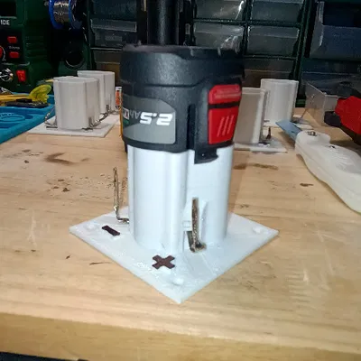 Đế giữ pin Parkside 12V (Adapter DIY)