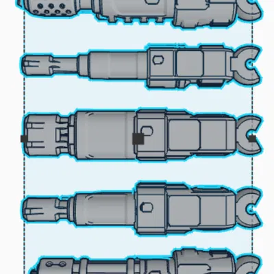 Bộ phụ kiện cánh tay súng (Blaster Arms) cho mô hình Mini 13