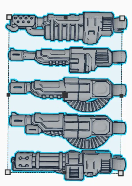 Bộ phụ kiện cánh tay súng (Blaster Arms) cho mô hình Mini 13 - Image 3