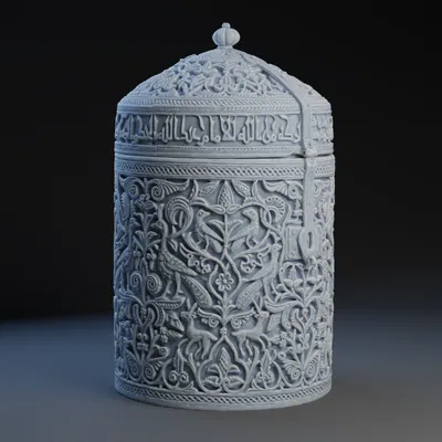 Mô hình Pyxis of Zamora: Kiệt tác ngà voi từ thời Caliphate
