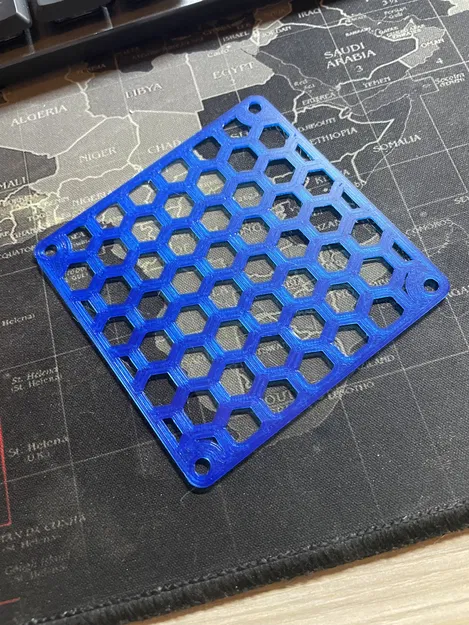 Lưới bảo vệ quạt 80mm họa tiết tổ ong in 3D bền đẹp - Image 2