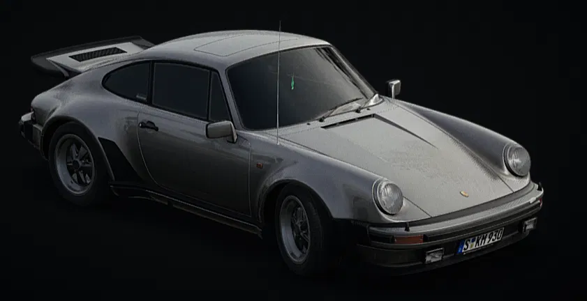 Mô hình xe Porsche 911 (1975) cổ điển cực đẹp cho in 3D - Image 1