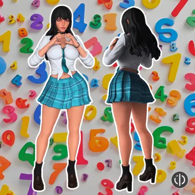 [MIỄN PHÍ] Mô hình thu nhỏ Nữ sinh Đại học làm vật trang trí