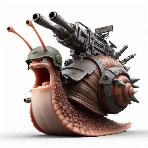 Mô hình 3D Ốc sên Chiến binh (Caracol de Guerra) độc đáo - Image 1