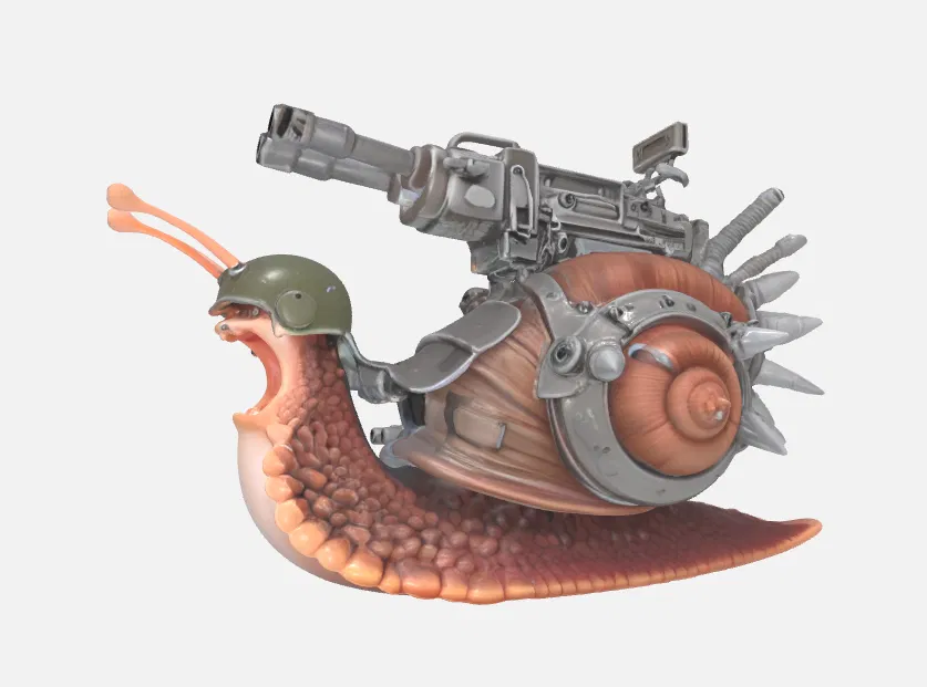 Mô hình 3D Ốc sên Chiến binh (Caracol de Guerra) độc đáo - Image 3