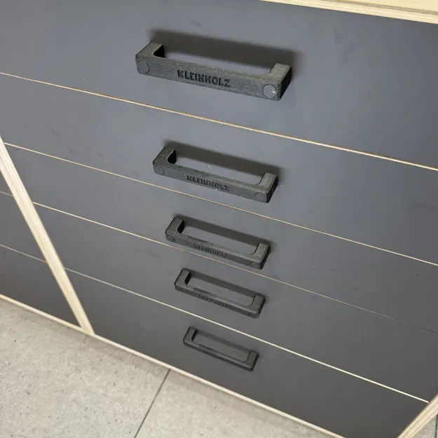 Tay nắm tủ in 3D hiện đại có nắp che ốc vít thẩm mỹ cao - Image 3