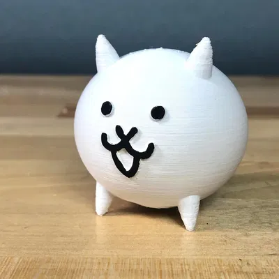 Mô hình chú mèo The Battle Cats in 3D dễ thương