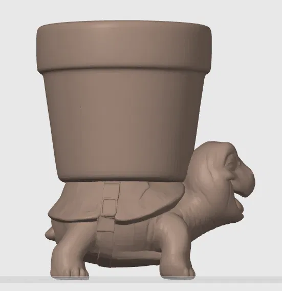 Chậu cây hình chú rùa đang cười cực chất - Image 2