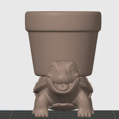 Chậu cây hình chú rùa đang cười cực chất