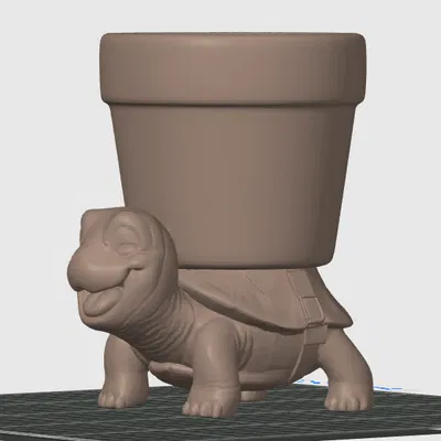 Chậu cây hình chú rùa đang cười cực chất