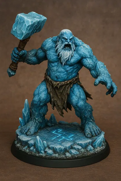 Mô hình 3D Frost Giant - Gã Khổng Lồ Băng Giá cho người sưu tầm - Image 1