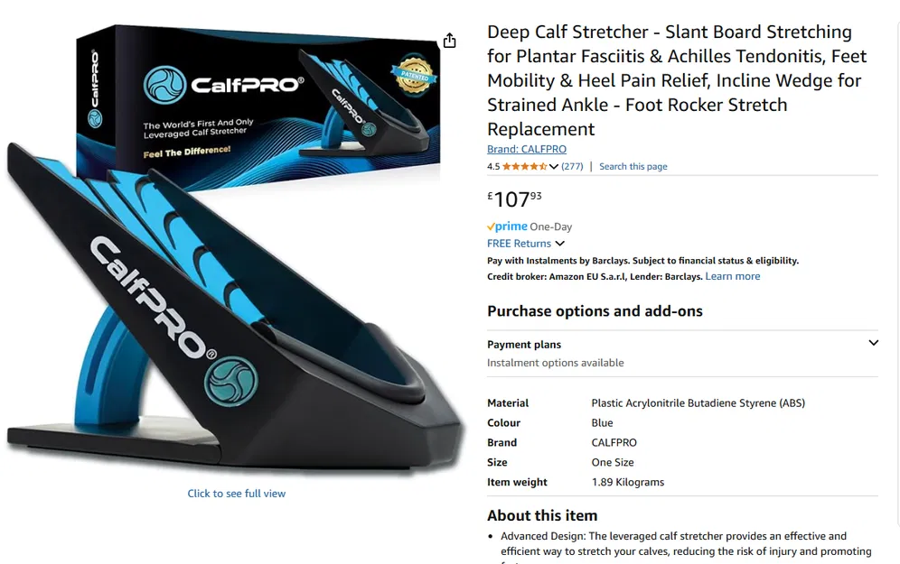 Dụng cụ căng cơ bắp chân Ultimate - Hỗ trợ điều trị viêm cân gan chân & viêm gân Achilles - Image 5