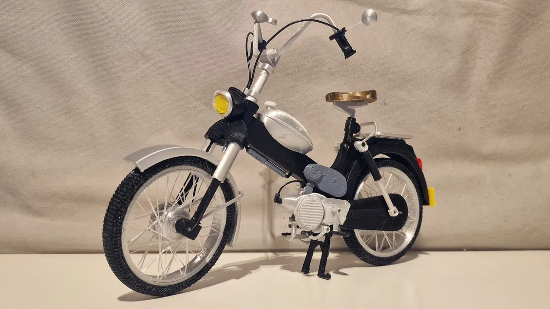 Mô hình xe cổ Puch MV50 1974 tỷ lệ 1:8 - Dự án in 3D cực chất - Image 2