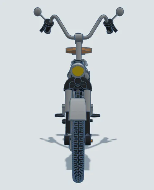 Mô hình xe cổ Puch MV50 1974 tỷ lệ 1:8 - Dự án in 3D cực chất - Image 10