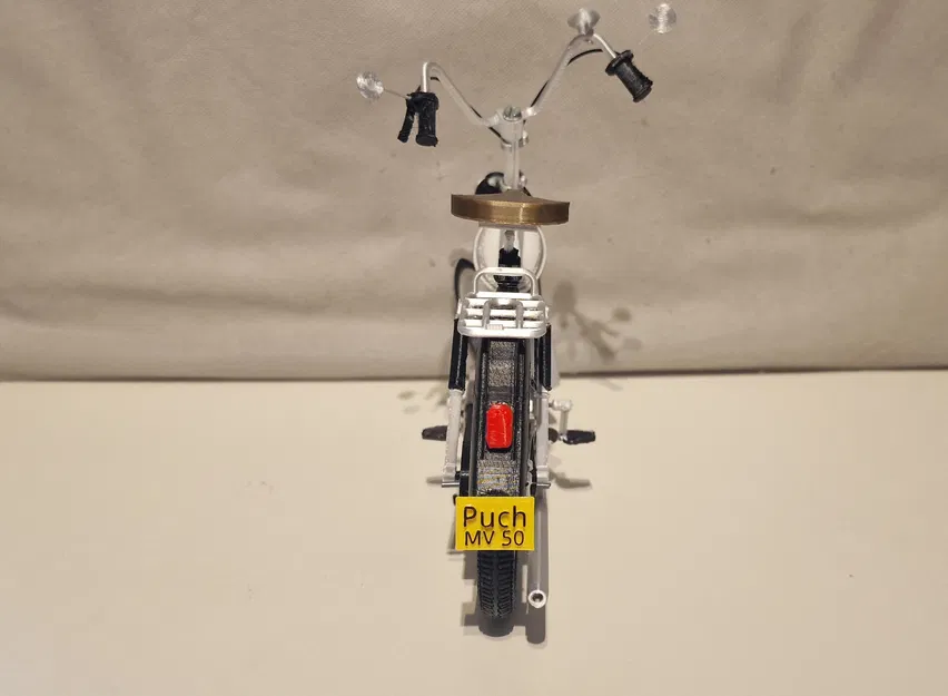 Mô hình xe cổ Puch MV50 1974 tỷ lệ 1:8 - Dự án in 3D cực chất - Image 11