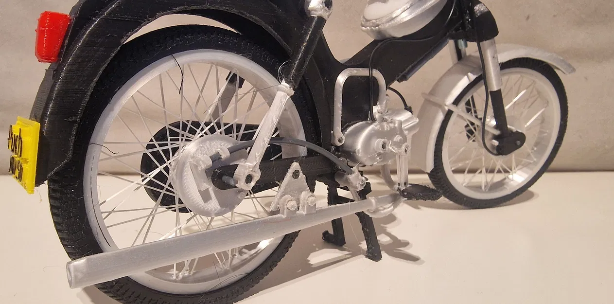 Mô hình xe cổ Puch MV50 1974 tỷ lệ 1:8 - Dự án in 3D cực chất - Image 13