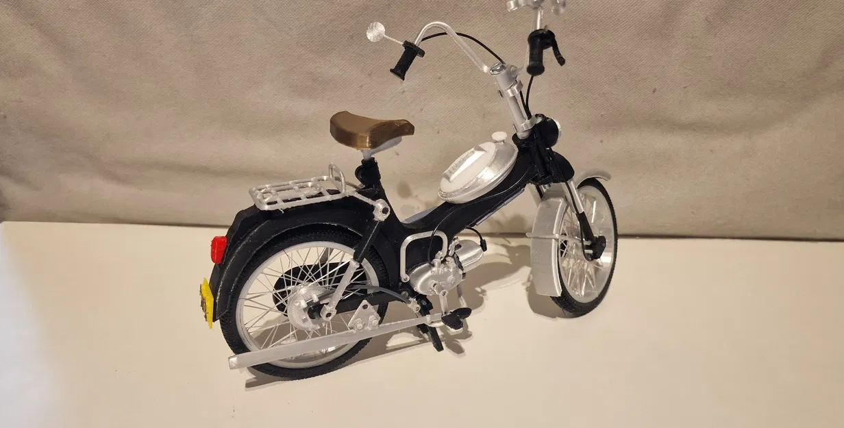 Mô hình xe cổ Puch MV50 1974 tỷ lệ 1:8 - Dự án in 3D cực chất - Image 15