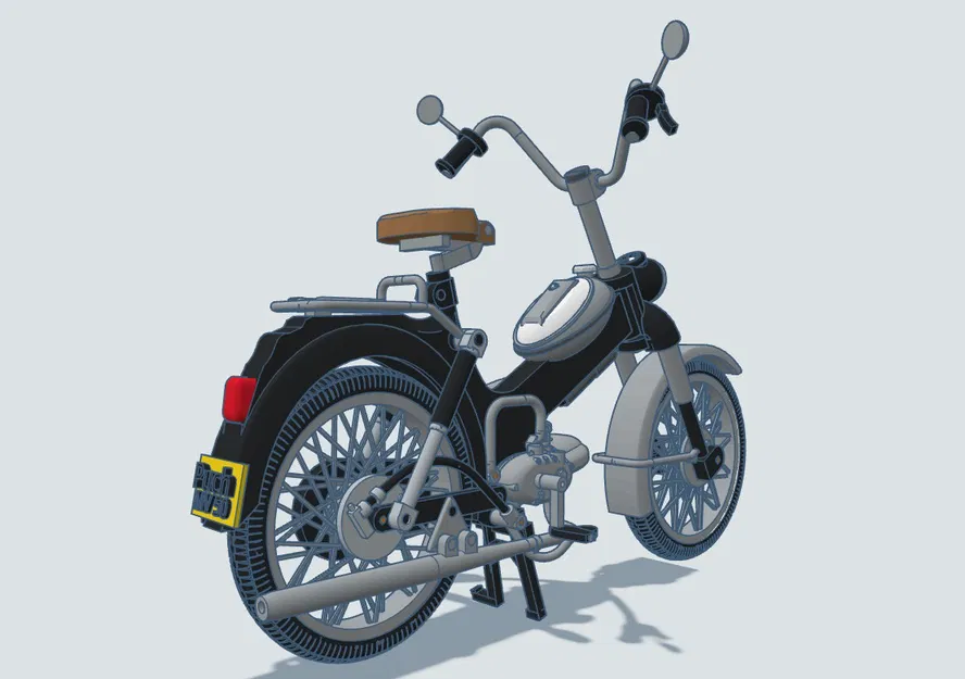 Mô hình xe cổ Puch MV50 1974 tỷ lệ 1:8 - Dự án in 3D cực chất - Image 19