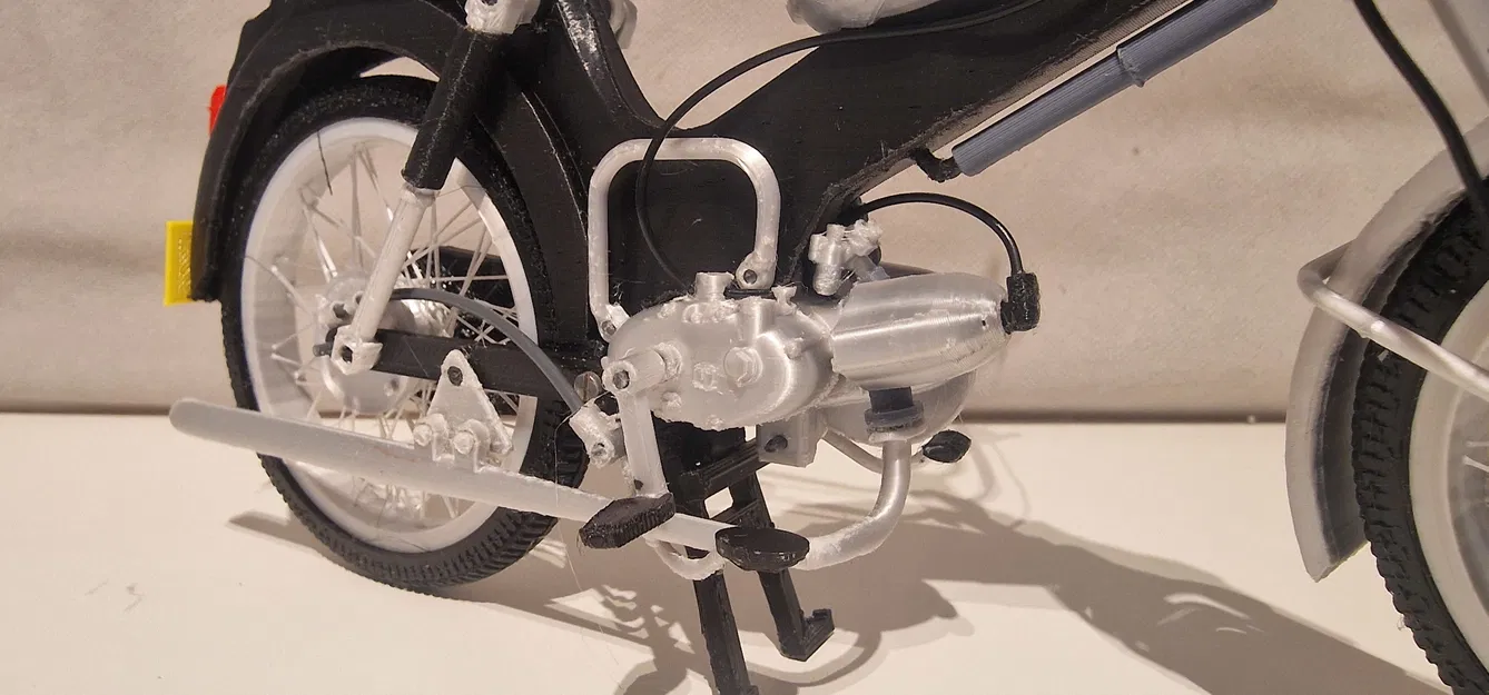 Mô hình xe cổ Puch MV50 1974 tỷ lệ 1:8 - Dự án in 3D cực chất - Image 22