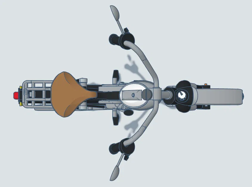 Mô hình xe cổ Puch MV50 1974 tỷ lệ 1:8 - Dự án in 3D cực chất - Image 23