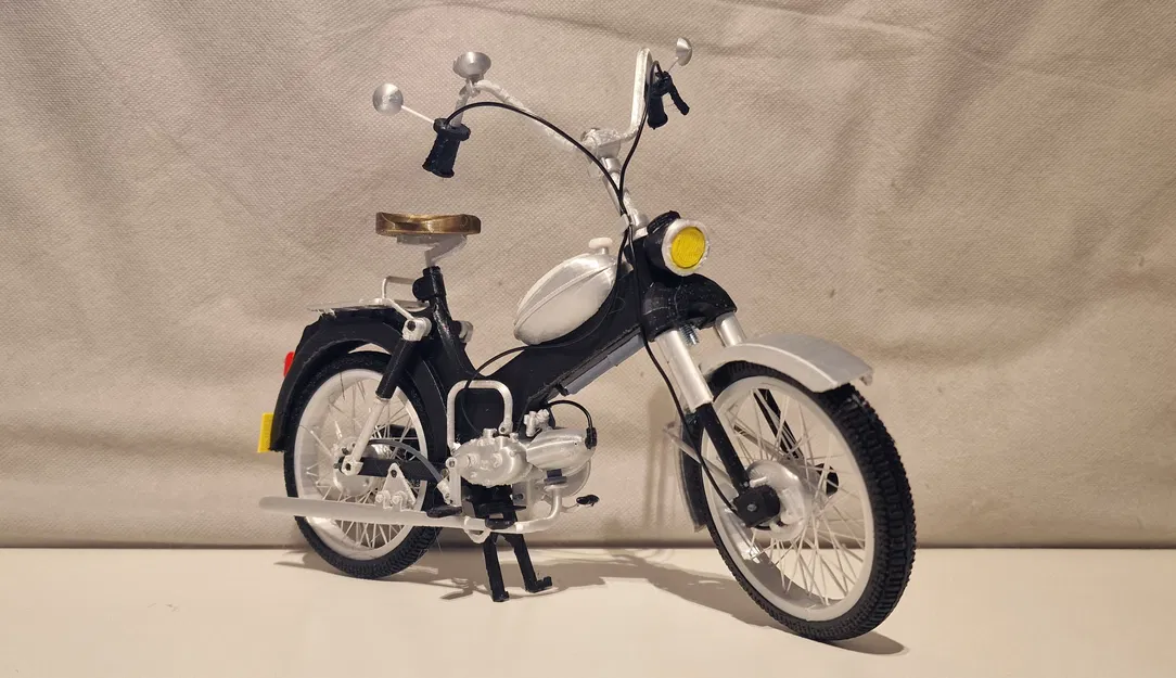 Mô hình xe cổ Puch MV50 1974 tỷ lệ 1:8 - Dự án in 3D cực chất - Image 27