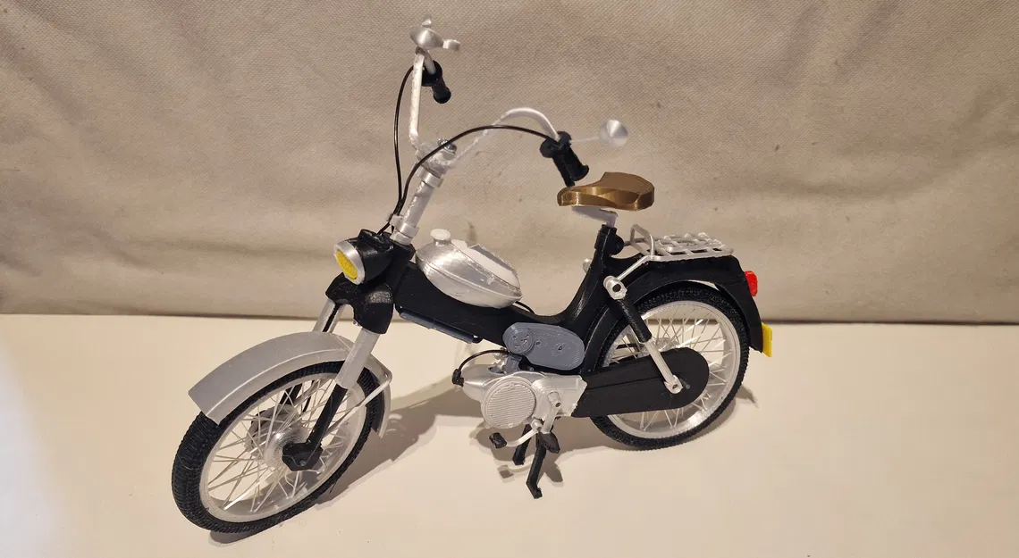 Mô hình xe cổ Puch MV50 1974 tỷ lệ 1:8 - Dự án in 3D cực chất - Image 29