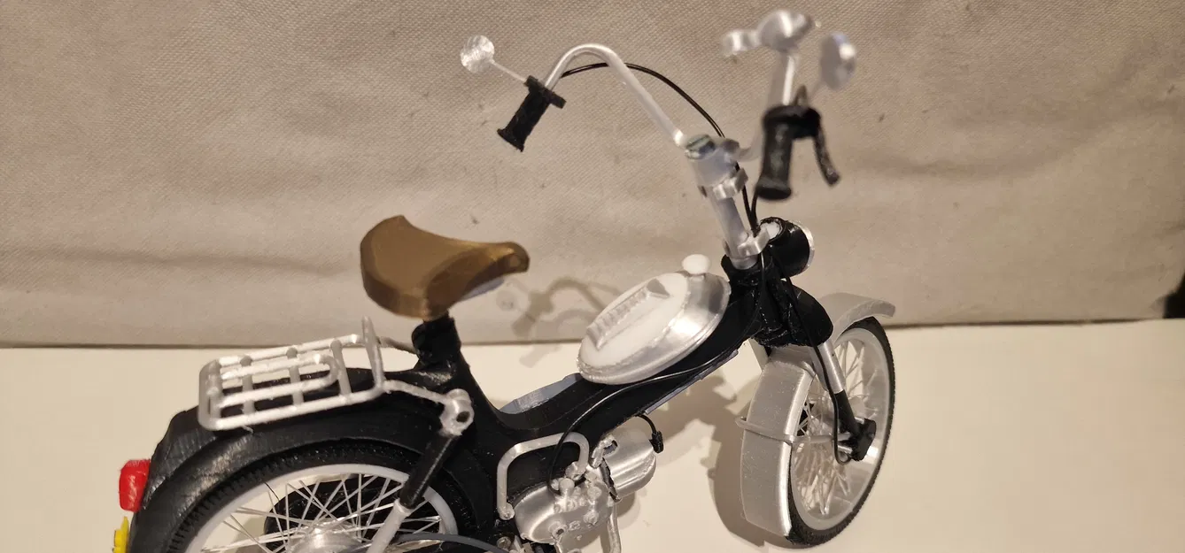 Mô hình xe cổ Puch MV50 1974 tỷ lệ 1:8 - Dự án in 3D cực chất - Image 32