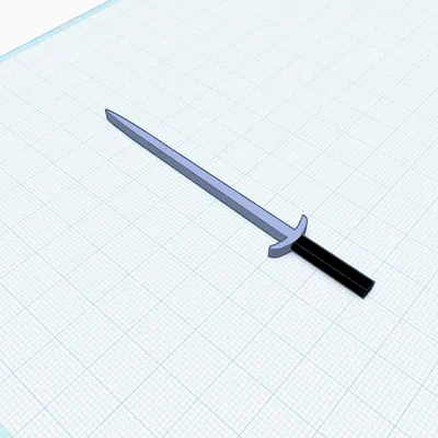 Kiếm nhựa 3D cho mô hình Dummy 13 độc đáo và sắc nét