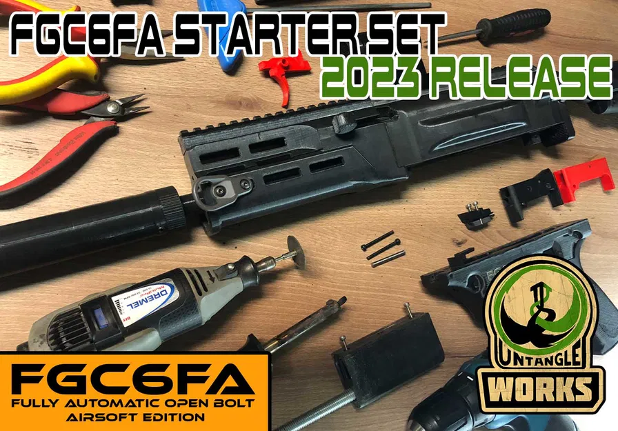 Bộ Starter Kit FGC-6FA MKI/MKII: Full Auto/Semi Auto GBB Airsoft (Bản replica FGC-9) - Image 1